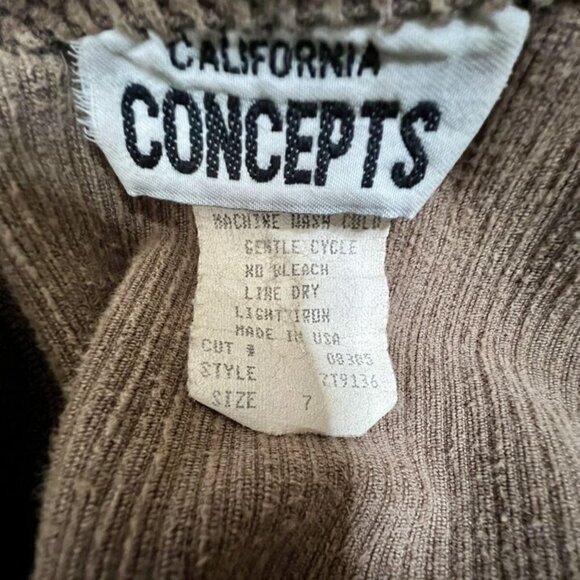 Vintage California Concepts Early 90's 100% Cotton Dress Size 7 - Picture 11 of 12